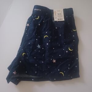 NEW Joyspun navy stars/moon print sleep shorts sz XS